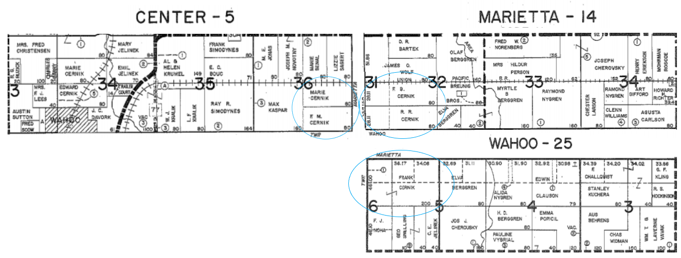1907 Center Township Section 10