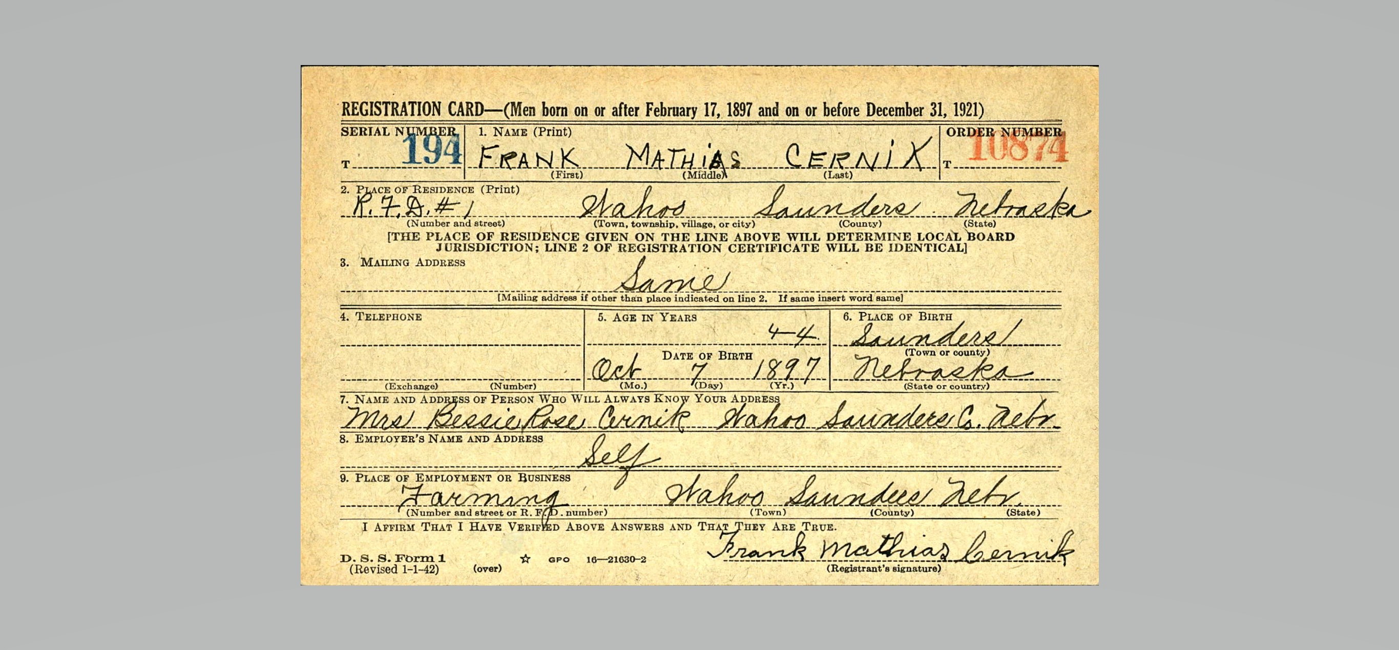 1907 Center Township Section 10