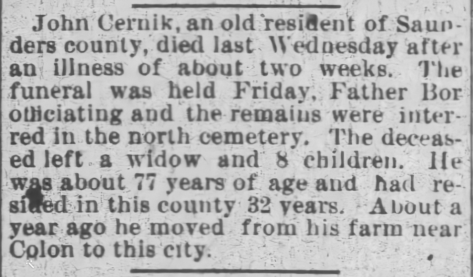 1907 Center Township Section 10