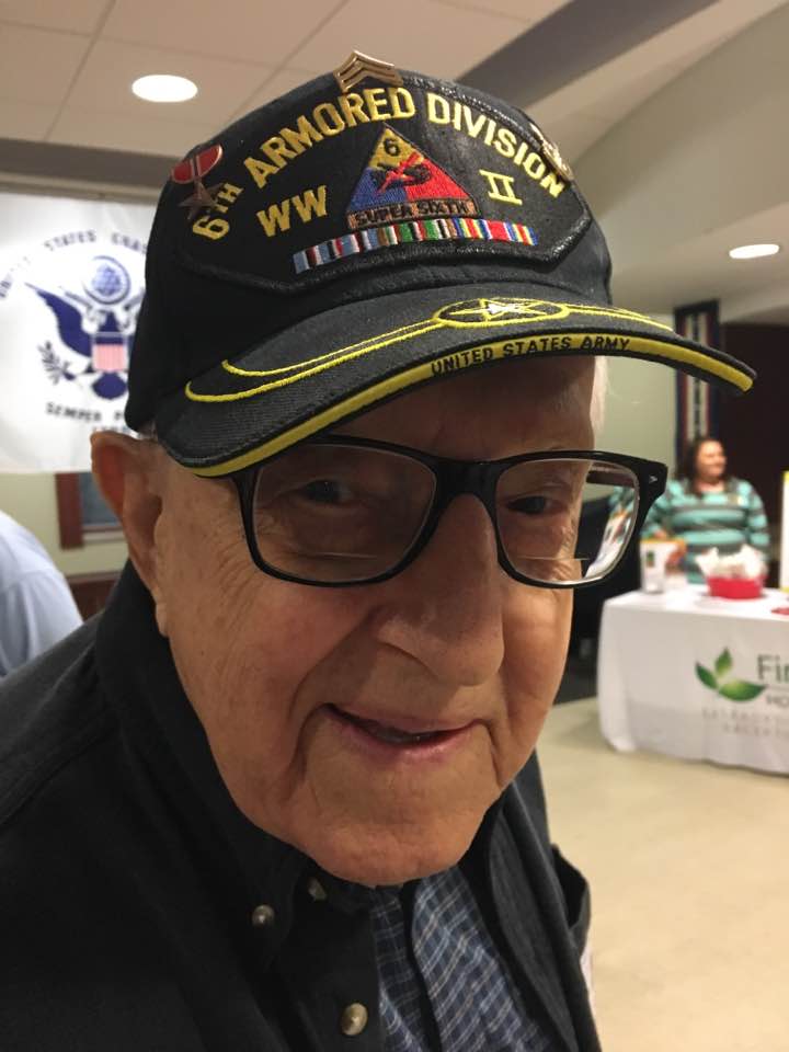 Ray Cernik in his WWII hat