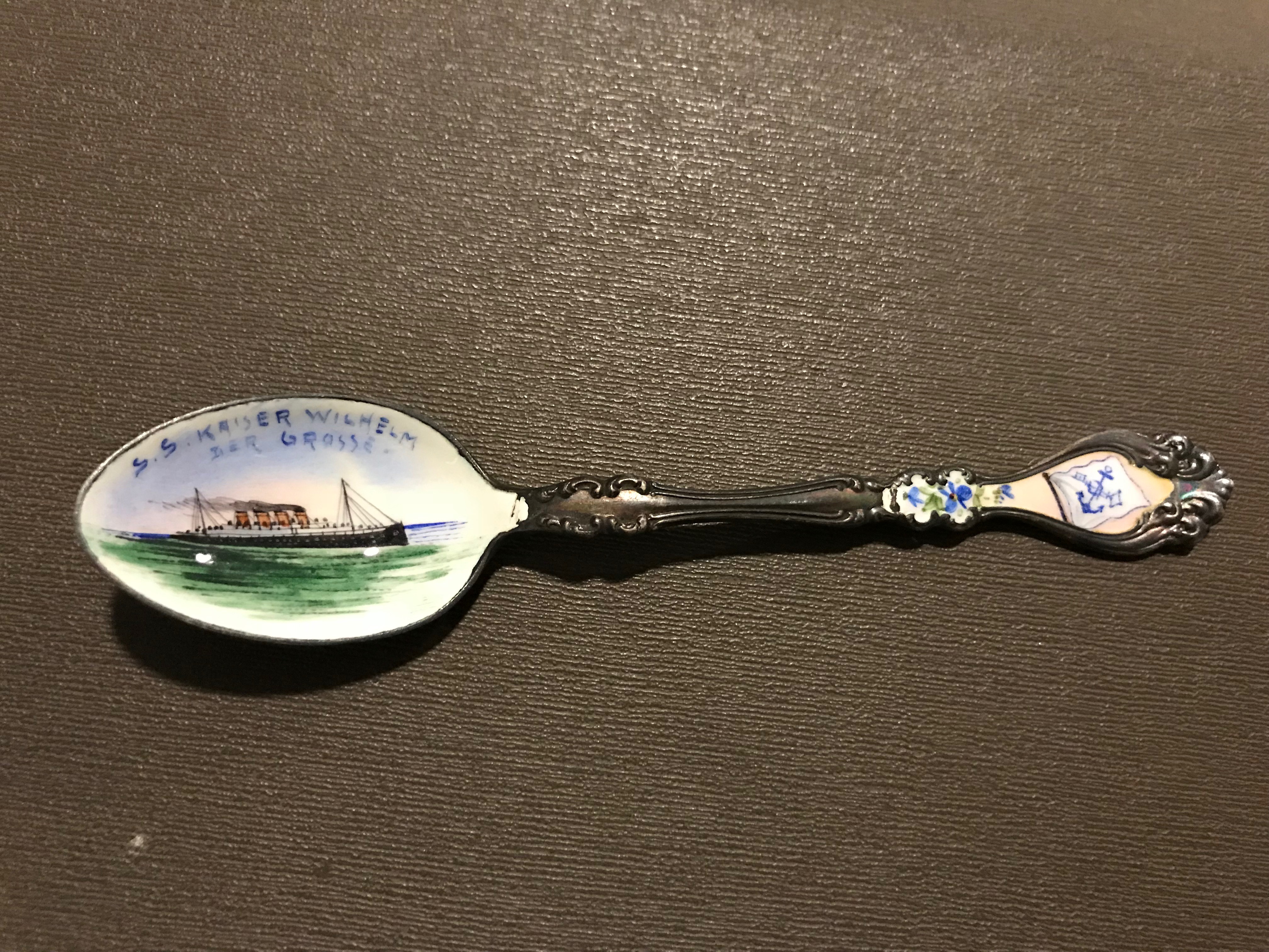Souvenir spoon from SS Kaiser Wilhelm der Große