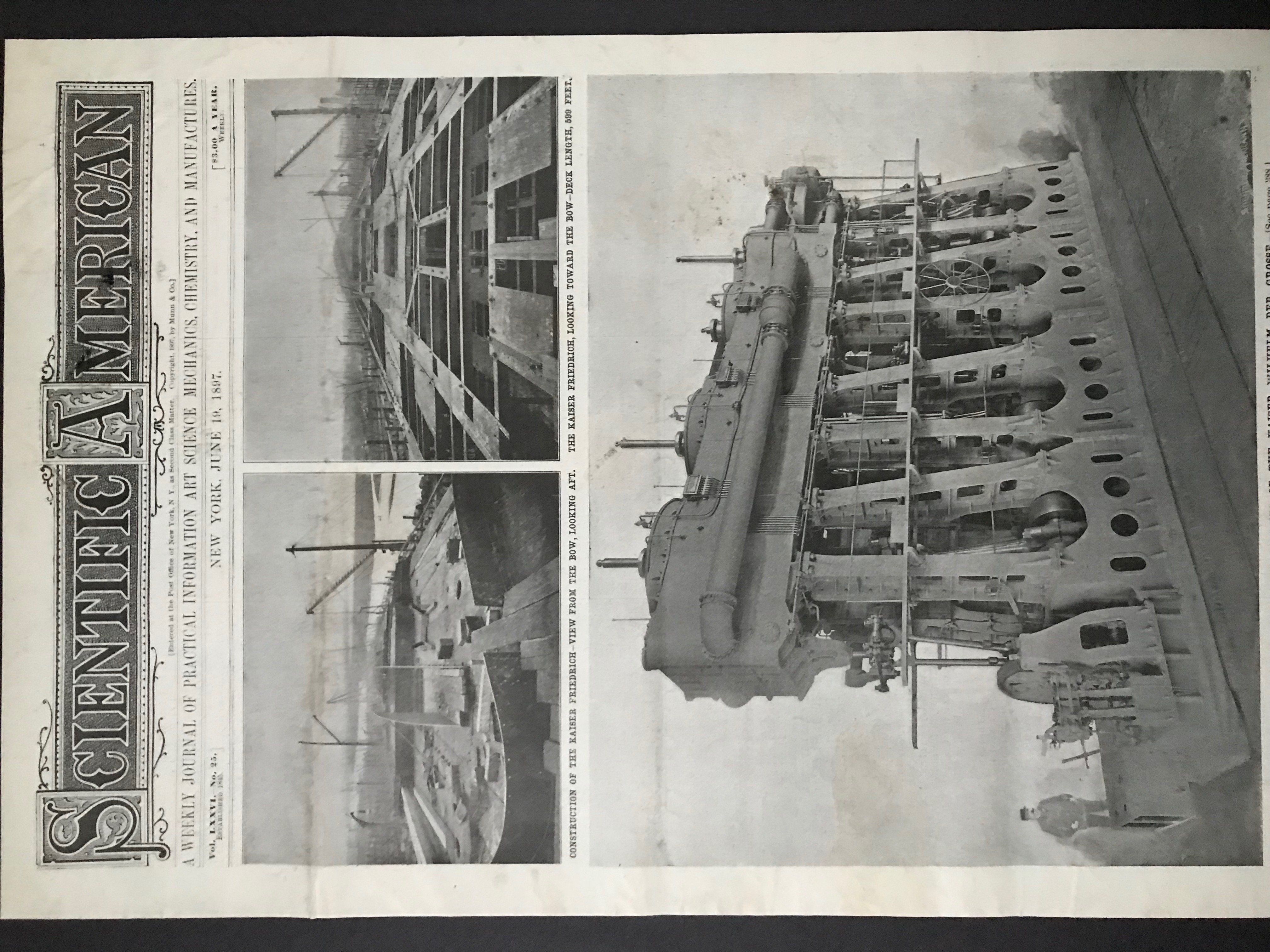 1897 Cover Scientific SS Kaiser Wilhelm Der Grosse Ship