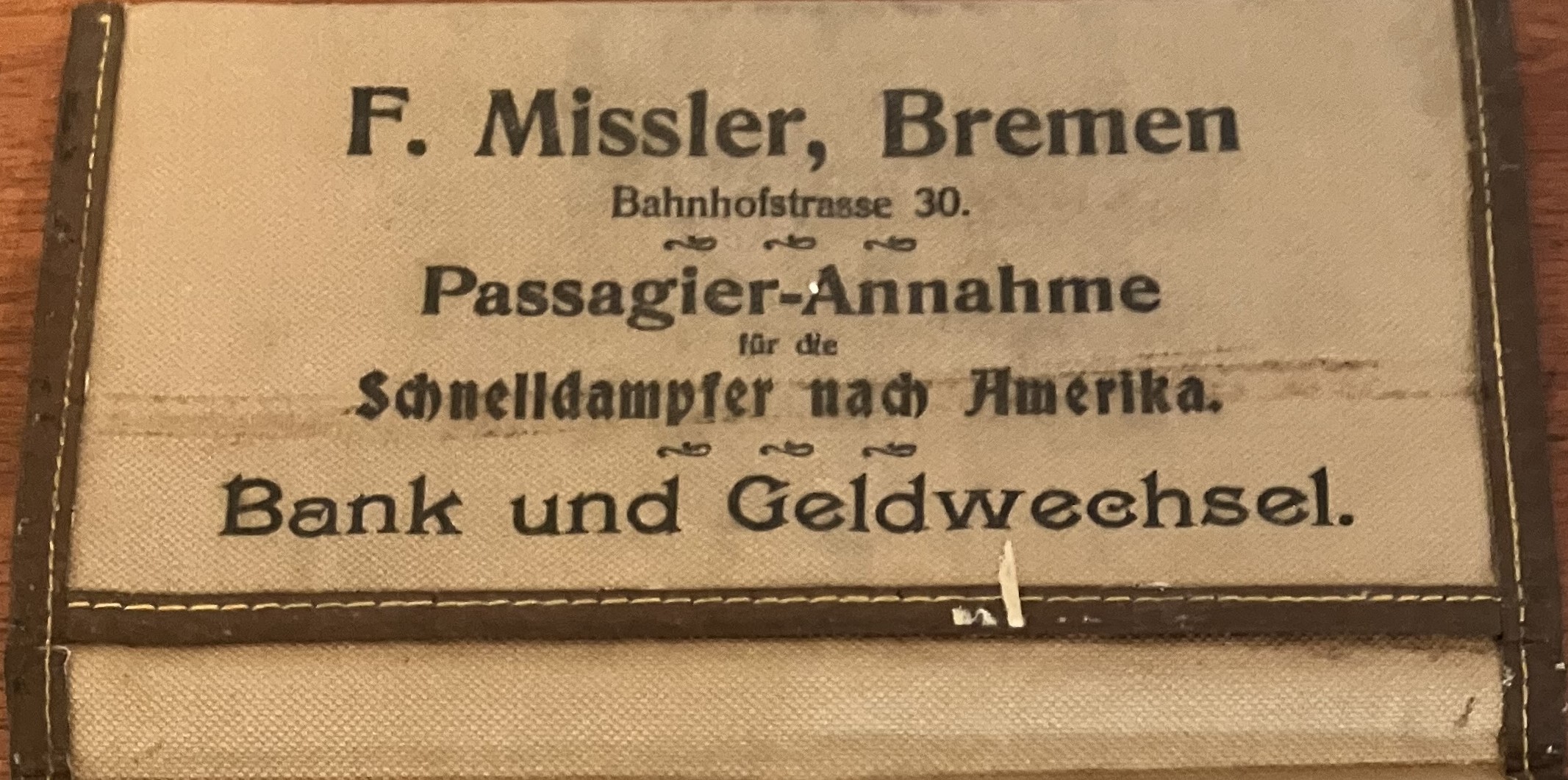 F. Missler Bremen Wallet Inside